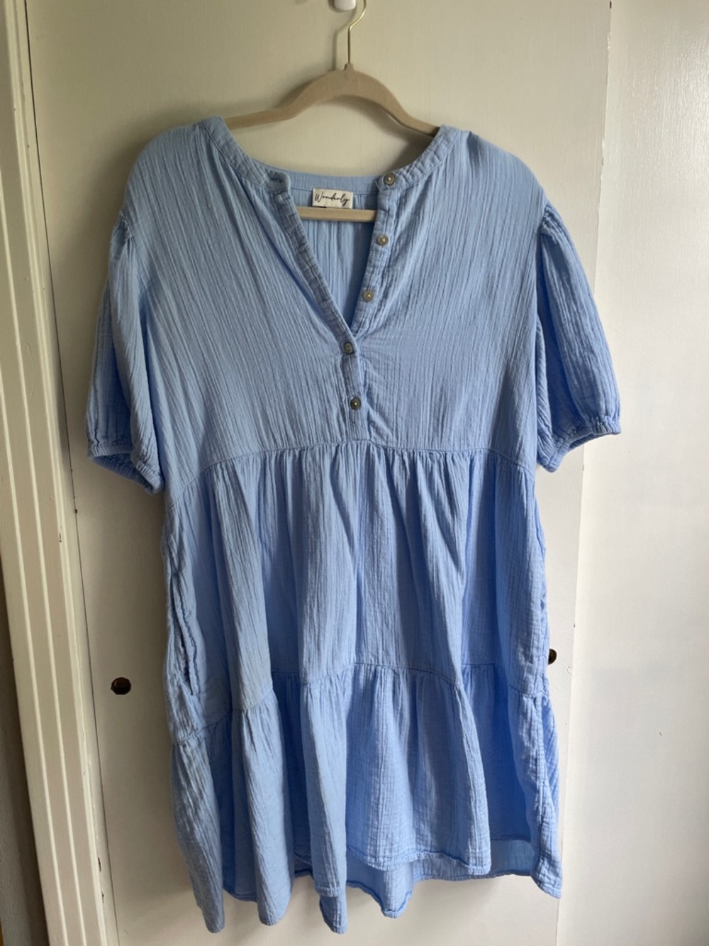 Light Blue Cotton Dress